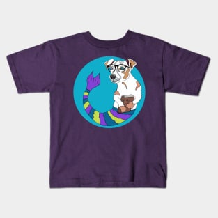 Milo the Bookworm Jack Russell Mermutt Kids T-Shirt